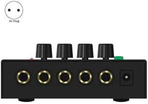 LQ-02 MINI Stereo Headphone Amplifier Audio Amplifier Four Channels Stereo/MONO Separate Knob Control EU-Plug LQ-02 MINI Stereo Headphone Amplifier Audio Amplifier Four Channels Stereo/MONO Separate Knob Control EU-Plug