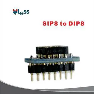 SIP8 TO DIP8, Single Row 8 Operational Amplifier to Dual Row Operational Amplifier PCB SIP8 TO DIP8, Single Row 8 Operational Amplifier to Dual Row Operational Amplifier PCB