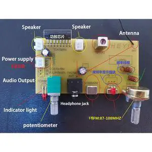 TDA7266 Radio Board High Sensitivity FM Stereo TDA7266 Radio Board High Sensitivity FM Stereo