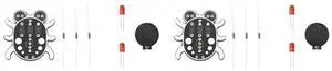 2X Electronic Diy Kit Weevil Eye Beginner Learn To Solder Fun Kit Handmade Gift Fit For Student Experiment Black 2X Electronic Diy Kit Weevil Eye Beginner Learn To Solder Fun Kit Handmade Gift Fit For Student Experiment Black