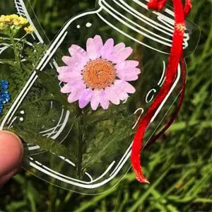 120Pcs Transparent Dried Flower Bookmarks, Handmade DIY Pressed Flowers Bookmark, Clear Flower Page Clips Bookmarks Diy 120Pcs Transparent Dried Flower Bookmarks, Handmade DIY Pressed Flowers Bookmark, Clear Flower Page Clips Bookmarks Diy