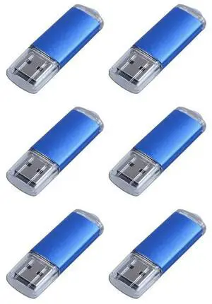 6X 256 MB USB 2.0 Flash U Disk Blue 6X 256 MB USB 2.0 Flash U Disk Blue