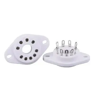 For Siemens F2a E2e RS1003 Compatible 2PCS GZC9-P Tin Plated 9Pin Tube Socket- Vintage HIFI DIY Audio Component For Siemens F2a E2e RS1003 Compatible 2PCS GZC9-P Tin Plated 9Pin Tube Socket- Vintage HIFI DIY Audio Component