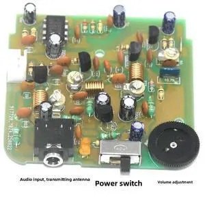 Crystal Oscillator Frequency Stabilized FM Transmitter Student Electronic Maker Experimental Kit 10.7MHZ Crystal Crystal Oscillator Frequency Stabilized FM Transmitter Student Electronic Maker Experimental Kit 10.7MHZ Crystal