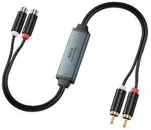Audio Isolator Sound Current Noise Eliminator Supports 3.5mm RCA Computer Noise Common Ground Isolation RCA102 Audio Isolator Sound Current Noise Eliminator Supports 3.5mm RCA Computer Noise Common Ground Isolation RCA102