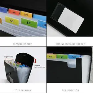 Accordian File Organizer 13 Pocket Expanding File Folder Plastic Expandable File Folder Color Inside Durable Easy To Use Accordian File Organizer 13 Pocket Expanding File Folder Plastic Expandable File Folder Color Inside Durable Easy To Use