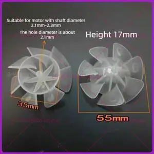 2pcs 55mm diameter Fan Parts plastic 7-blade fan blade for Hair Dryer 2pcs 55mm diameter Fan Parts plastic 7-blade fan blade for Hair Dryer