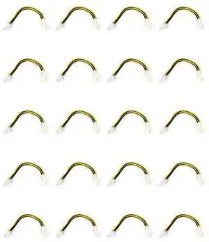 20PCS 20Cm 4Pin Power ATX 4 Pin Male To Female PC CPU Power Supply Extension Cable 4Pin Connector Adapter 20PCS 20Cm 4Pin Power ATX 4 Pin Male To Female PC CPU Power Supply Extension Cable 4Pin Connector Adapter
