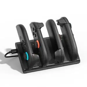 For Switch 2 Controller Gamepad Dock With Charging Stand Magnetic 4-In-1 Fast Charging Station LED Indicator For Switch 2 Controller Gamepad Dock With Charging Stand Magnetic 4-In-1 Fast Charging Station LED Indicator