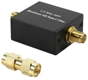HPF 1.6Mhz High Pass Filter For Broadcast AM Rejection- For Short Wave Reception Receiver Compatible HPF 1.6Mhz High Pass Filter For Broadcast AM Rejection- For Short Wave Reception Receiver Compatible