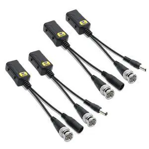 For 8MP HD-CVI/TVI/AHD/CVBS Camera Video Baluns With Power Connector- Balun HD Cat5 RJ45 To BNC For 8MP HD-CVI/TVI/AHD/CVBS Camera Video Baluns With Power Connector- Balun HD Cat5 RJ45 To BNC