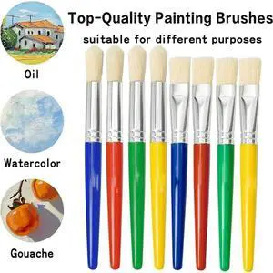 16 Pcs Large Paint Brushes For Kids Paintbrushes For Children Colorful Toddler Paint Tools 16 Pcs Large Paint Brushes For Kids Paintbrushes For Children Colorful Toddler Paint Tools