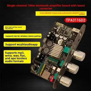 100W Mono Bluetooth Amplifier Board with Boost High and Low Tone TWS Outdoor DIY Speaker 1001UTPA3116 100W Mono Bluetooth Amplifier Board with Boost High and Low Tone TWS Outdoor DIY Speaker 1001UTPA3116