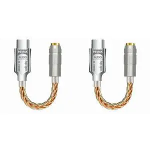 2X Type C To 3.5Mm Hifi DAC Earphone Adapter USB C Audio Decoder AMP Adapter CB1200AU Sound Card Digital Decoder 2X Type C To 3.5Mm Hifi DAC Earphone Adapter USB C Audio Decoder AMP Adapter CB1200AU Sound Card Digital Decoder