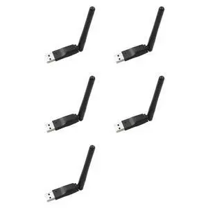 5X MT7601 Chip 150Mbps USB Antenna 2.4Ghz Network Adapter Rotatable USB2.0 For Satellite Receiver 5X MT7601 Chip 150Mbps USB Antenna 2.4Ghz Network Adapter Rotatable USB2.0 For Satellite Receiver