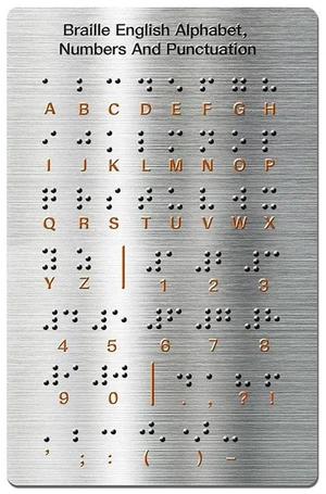 Braille Alphabet Board,Raised Dots, Numbers & Punctuation Braille Learning For Beginners, Education Gifts Braille Alphabet Board,Raised Dots, Numbers & Punctuation Braille Learning For Beginners, Education Gifts