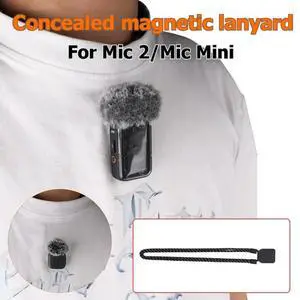 Strong Magnet Holder Magnetic Neck Strap For Mic2/MIC MINI Transmitter Hands-Free Lanyard Mount Secure Strong Magnet Holder Magnetic Neck Strap For Mic2/MIC MINI Transmitter Hands-Free Lanyard Mount Secure