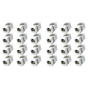 24PCS Cat6 RJ45 Toolless Coupler Female To Female Ethernet Module Jack Gigabit Panel(Incompatible With Patch Panel) 24PCS Cat6 RJ45 Toolless Coupler Female To Female Ethernet Module Jack Gigabit Panel(Incompatible With Patch Panel)