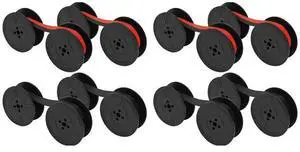 8Pcs Universal Typewriter Ribbon Twin Spool Typewriter Ribbon Replacement For Most Typewriter (Black-Red,Black) 8Pcs Universal Typewriter Ribbon Twin Spool Typewriter Ribbon Replacement For Most Typewriter (Black-Red,Black)