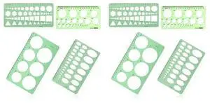 8Pcs Circle Template For Drawing, Drafting Tool Geometric Round Circle And Oval Stencil Formwork Ruler Measuring Tool 8Pcs Circle Template For Drawing, Drafting Tool Geometric Round Circle And Oval Stencil Formwork Ruler Measuring Tool