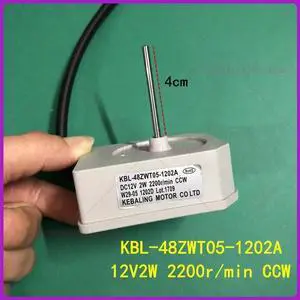 Refrigerator Parts KBL-48ZWT05-1202A (DC12V 2W 2200r/min) Evaporator Fan Motor Refrigerator Parts KBL-48ZWT05-1202A (DC12V 2W 2200r/min) Evaporator Fan Motor