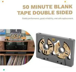 Blank Tape 50 Minutes Audio Cassette Reel To Reel Double Sided l Reel Hollow Case Self-Made Blank Tape 50 Minutes Audio Cassette Reel To Reel Double Sided l Reel Hollow Case Self-Made