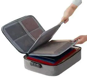 Lockable And Waterproof Document Bag & For Files, Cards, Money-Family Essential Safe Lockable And Waterproof Document Bag & For Files, Cards, Money-Family Essential Safe