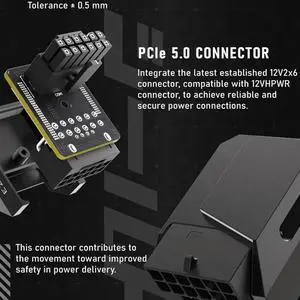 600W 12+4Pin Pcie 5.0 Adapter 90 Degree Right Angle 16Pin 12VHPWR GPU Connector For RTX 3090Ti 4070Ti 4080 600W 12+4Pin Pcie 5.0 Adapter 90 Degree Right Angle 16Pin 12VHPWR GPU Connector For RTX 3090Ti 4070Ti 4080