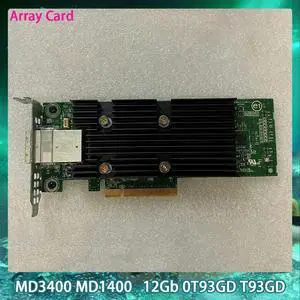 12Gb 0T93GD T93GD MD3400 MD1400 Array Card Dual Port External SAS/HBA Card 12Gb 0T93GD T93GD MD3400 MD1400 Array Card Dual Port External SAS/HBA Card