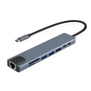 1000Mbps USB C HUB Type C Splitter For Thunderbolt 3 Docking Station Laptop Adapter USB C Hub For Air M1 For Ipad Pro 1000Mbps USB C HUB Type C Splitter For Thunderbolt 3 Docking Station Laptop Adapter USB C Hub For Air M1 For Ipad Pro