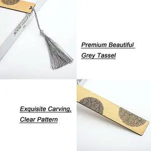 Natural Wood Bookmark With Tassel, Unique Wooden Bookmark Set Gift For Men And Women (Dance Of The Dragonfly) Natural Wood Bookmark With Tassel, Unique Wooden Bookmark Set Gift For Men And Women (Dance Of The Dragonfly)