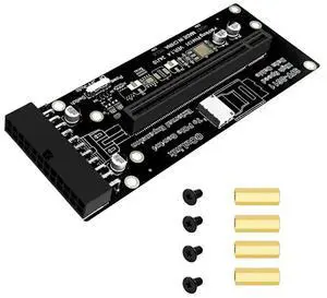 For GPU For Oculink SFF-8612 To PCI-E 4.0 X16 Adapter Riser Card 24Pin Power Supply High-Speed Stable Extension For GPU For Oculink SFF-8612 To PCI-E 4.0 X16 Adapter Riser Card 24Pin Power Supply High-Speed Stable Extension
