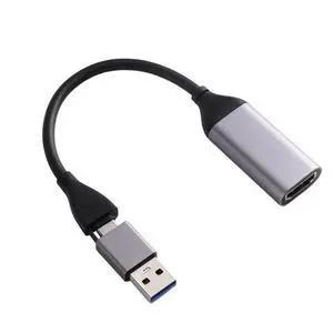 For Computer Camera 1080P Video Capture Card -Compatible To USB A/USB-C Video Grabber For Live Stream Meeting Recording For Computer Camera 1080P Video Capture Card -Compatible To USB A/USB-C Video Grabber For Live Stream Meeting Recording