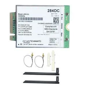 DW5820E L850-GL LTE 4G Card Module +8DB Antenna Kit 0284DC 284DC For Laptop 3500 5400 DW5820E L850-GL LTE 4G Card Module +8DB Antenna Kit 0284DC 284DC For Laptop 3500 5400