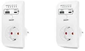 2X USB Type-C Timer Switch Digital Countdown Charging Timing Socket Appliance Electronic Time Control 16A EU Plug 2X USB Type-C Timer Switch Digital Countdown Charging Timing Socket Appliance Electronic Time Control 16A EU Plug