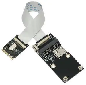 M.2 A+E Key To Mini PCIE 3G/4G Network Module + SIM Card Slot Network Card Adapter With TF Slot Not Support CNVI M.2 A+E Key To Mini PCIE 3G/4G Network Module + SIM Card Slot Network Card Adapter With TF Slot Not Support CNVI