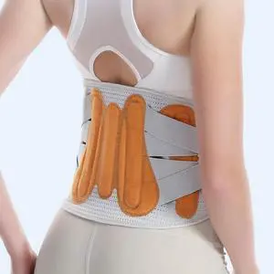 Breathable Lumbar Support Belt For Sports - Adjustable Waist Protector With Steel Support Breathable Lumbar Support Belt For Sports - Adjustable Waist Protector With Steel Support