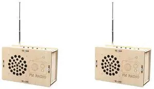 2X DIY FM Radio Model Wood Science Project Steam Model For Children Teens Birthday Gift 2X DIY FM Radio Model Wood Science Project Steam Model For Children Teens Birthday Gift