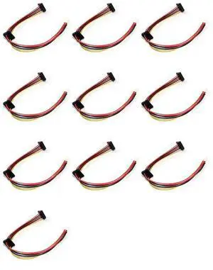 10X ATX Motherboard 4Pin To 2-Port Serial ATA SATA Hard Drive Adapter Power Cable For IPC & Tax Controller 18AWG 10X ATX Motherboard 4Pin To 2-Port Serial ATA SATA Hard Drive Adapter Power Cable For IPC & Tax Controller 18AWG