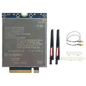 EM120R-GL 4G Module For Thinkpad X1 Yoga 6Th X13 Yoga P14s T14 T15 T15s EM120R CAT12 600Mbps+ 2X10DB Antenna Kit EM120R-GL 4G Module For Thinkpad X1 Yoga 6Th X13 Yoga P14s T14 T15 T15s EM120R CAT12 600Mbps+ 2X10DB Antenna Kit