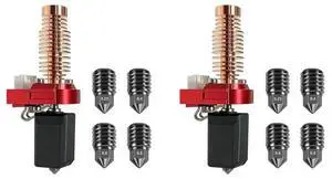 2X Hotend For Flashforge Adventurer 5M/ 5M Pro Extruder Kit With 0.25/0.4/0.6/0.8MM Hardened Steel Nozzle 2X Hotend For Flashforge Adventurer 5M/ 5M Pro Extruder Kit With 0.25/0.4/0.6/0.8MM Hardened Steel Nozzle