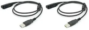 2X USB Programming Cable For MOTOTRBO DP2400 DP2600 Xir P6600/P6608/P6620/E8600 Radio Write Cable 2X USB Programming Cable For MOTOTRBO DP2400 DP2600 Xir P6600/P6608/P6620/E8600 Radio Write Cable