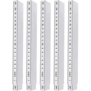 Pack Of 5 Folding Rule 2 Metres 10 Links Multi-Angle Folding Ruler For DIY, Home, Carpenter, Workshop Pack Of 5 Folding Rule 2 Metres 10 Links Multi-Angle Folding Ruler For DIY, Home, Carpenter, Workshop