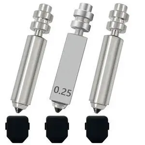 3Pcs 0.25MM Integrated Hardened Steel Nozzles And 3Pcs Silicone Cover For Anycubic Kobra X Combo Quick-Swap Nozzles 3Pcs 0.25MM Integrated Hardened Steel Nozzles And 3Pcs Silicone Cover For Anycubic Kobra X Combo Quick-Swap Nozzles