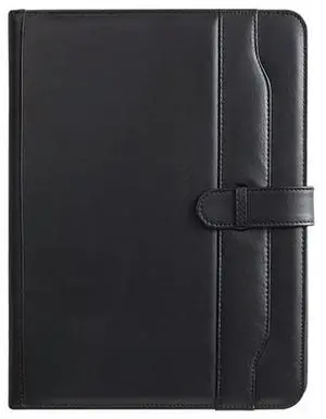 Portfolio Folder, Women Business Document Organizer Size With Pad For Interview, Conference Black Portfolio Folder, Women Business Document Organizer Size With Pad For Interview, Conference Black