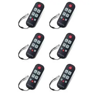 6X A-TV10 TV Remote For Seniors Universal Controller Simple Waterproof Remote Control With LED Light For All TV Models 6X A-TV10 TV Remote For Seniors Universal Controller Simple Waterproof Remote Control With LED Light For All TV Models