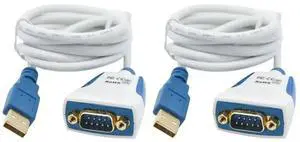 2X USB To RS232 Cable Converter FTDI USB 2.0 To RS232 Cord USB To RS232 Serial DB9 Adapter For Mac 1M 2X USB To RS232 Cable Converter FTDI USB 2.0 To RS232 Cord USB To RS232 Serial DB9 Adapter For Mac 1M
