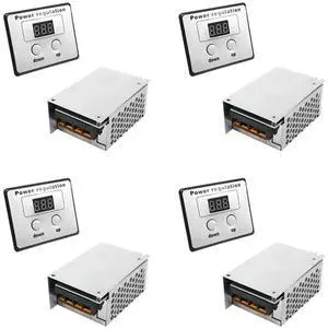 4X Water Heater Small Motors 4000W 220V AC SCR Voltage Regulator Dimmer Electric Motor Speed Temperature Controller 4X Water Heater Small Motors 4000W 220V AC SCR Voltage Regulator Dimmer Electric Motor Speed Temperature Controller
