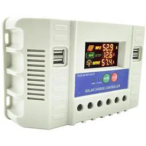 Auto,PWM 60A Solar Charge Controller 12V/24V 36V/48V 3-Stage Charging,LCD Display,For Lead-Acid/Gel Li-/Lifepo4 Auto,PWM 60A Solar Charge Controller 12V/24V 36V/48V 3-Stage Charging,LCD Display,For Lead-Acid/Gel Li-/Lifepo4