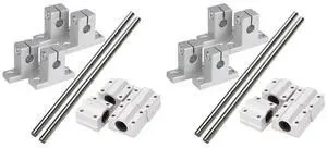 8X Horizontal Linear Bearing Slide Set 8Mm Dia Linear Motion Bearing Slide Bushing 200Mm Linear Shaft Optical Axis Set 8X Horizontal Linear Bearing Slide Set 8Mm Dia Linear Motion Bearing Slide Bushing 200Mm Linear Shaft Optical Axis Set